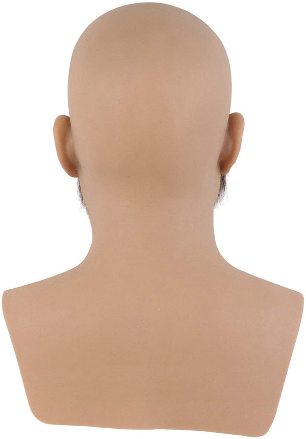 男性マスクシリーズ-3　シリコン製　ひげあり/なしのスタイル　超リアル　おしゃれ　コスプレ　仮装　変装仮面7