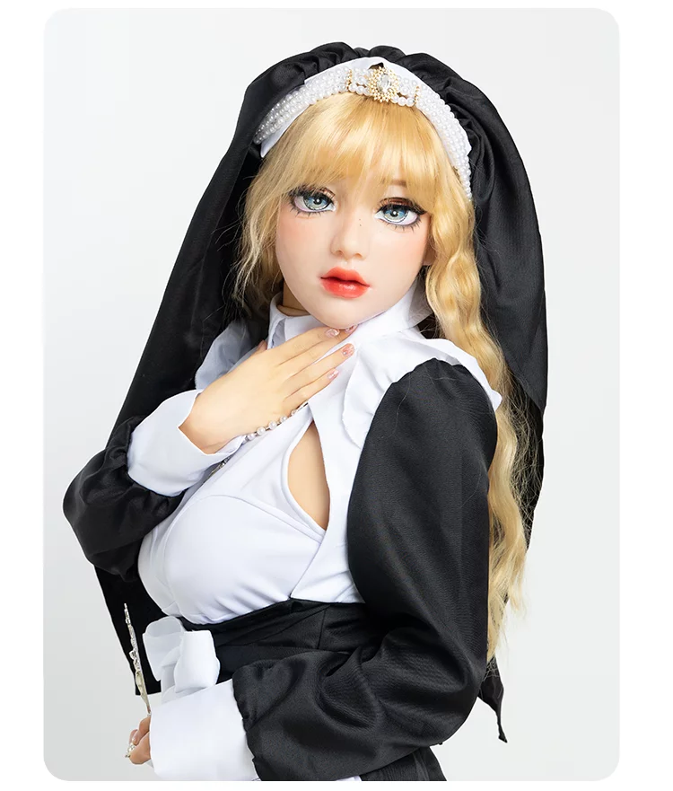 「七つの大罪」修道女“The Nun”超リアル　少女顔　フィメールマスク　ノーマルメイク付き　後ろ紐付き　CDCOSER通販　正規品保証　全国送料無料1