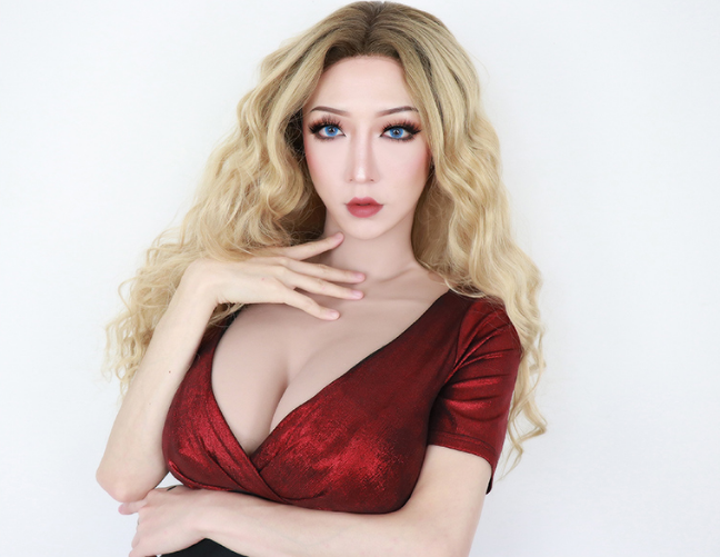 巨乳　Gカップ　超リアル　仮胸　谷間　シリコンバスト　へそ付き　女装体験　巨乳愛好者へのプレゼント　収縮性良く-7