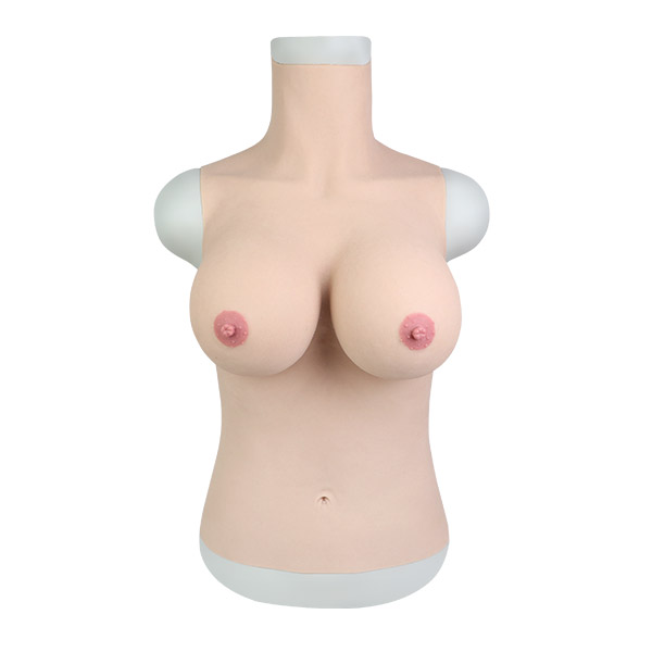 巨乳　Gカップ　超リアル　仮胸　谷間　シリコンバスト　へそ付き　女装体験　巨乳愛好者へのプレゼント　収縮性良く3