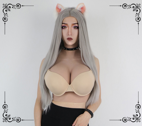 Surprise！！！新入荷女装グッズ　Hcup　高級シリコン製　超リアルおっぱい　スーパー巨乳　我慢できず　性転換のシリコンバスト-5