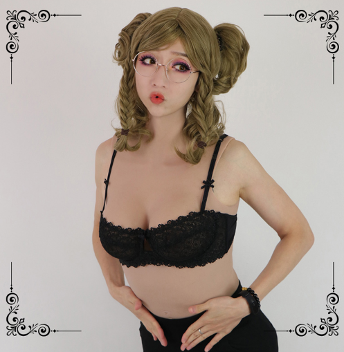 Cカップ　シリコンバスト　女装グッズ　セクシー鎖骨デザイン　着脱便利　超リアル　豊胸バスト-4