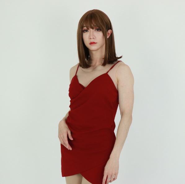 Bカップ　シリコンバスト　クルーネック / ラウンドネック / 丸首 /丸い襟タイプ　超リアル女体化　仮胸　ニューハーフ　女装外出　女装レイヤー　おすすめ用品-6