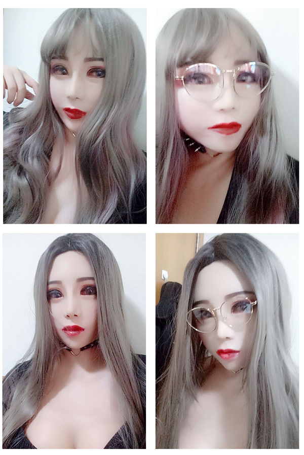 美人の御姉様　HAENA　M06シリコン製　目無し　首部分の皮膚付き　最高のフェイススキン-5