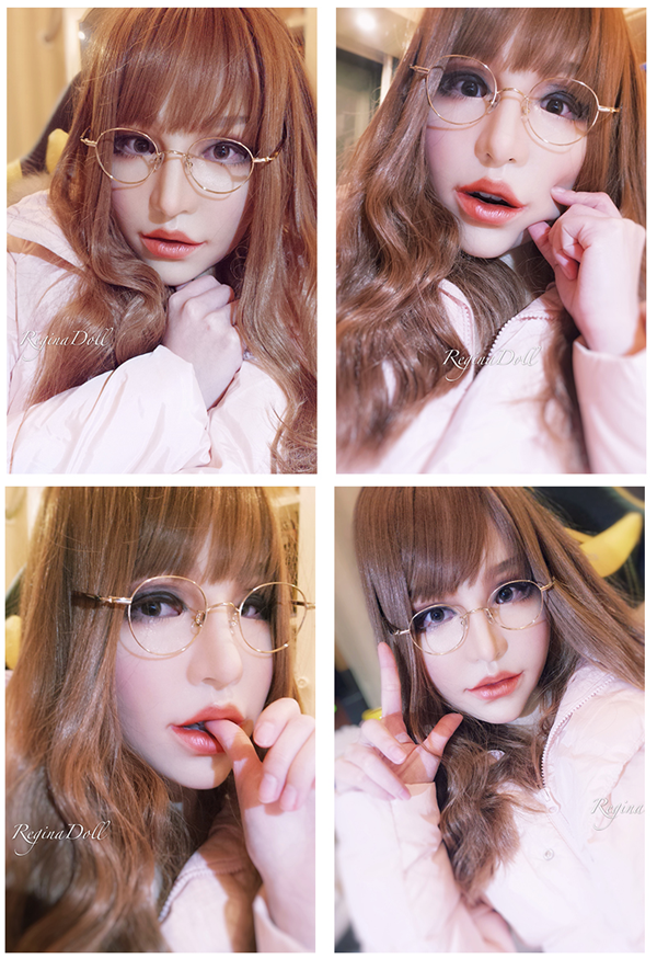 美人の御姉様　HAENA　M06シリコン製　目無し　首部分の皮膚付き　最高のフェイススキン-6