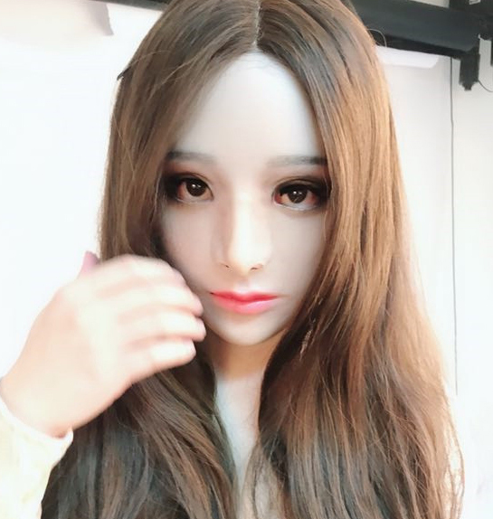 美人の御姉様　HAENA　M06女神メイク付き　シリコン製　目無し　D Cupオッパイ付きフィメールマスク　谷間　シリコン充填　胸　柔らかい5