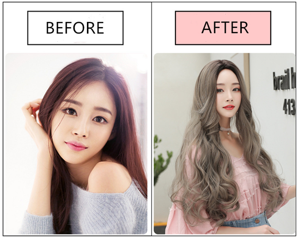 ロングカール　かわいい姫様ウィッグ　耐熱ファイバー　小顔効果　女性用　巻き髪　ネット付き　ウィッグ　レディース-3