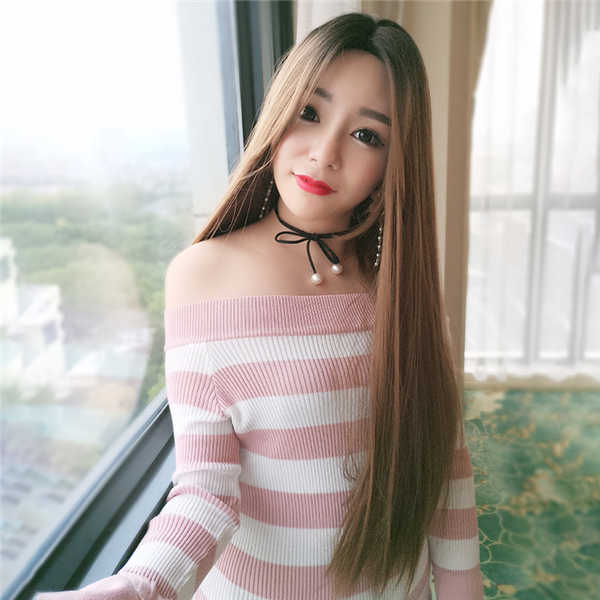 大人気！！！ロングウィッグ　ファッション　可愛いスタイル　自然な質感　フルウィッグ　ネット付き 　かつら　女性用　ＣＤ　男の娘　変装好物-4