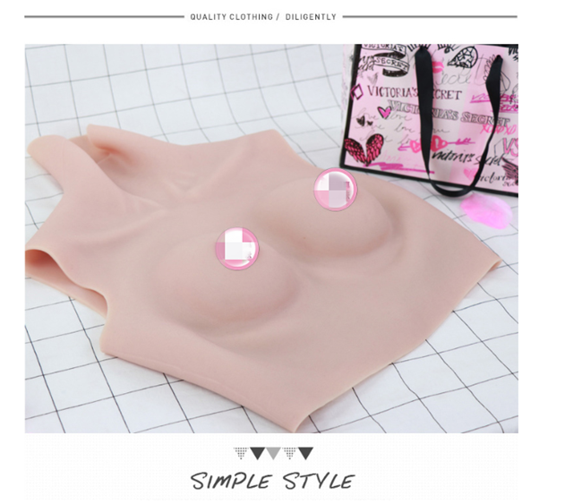 A-/Aカップ　貧乳シリコンバスト　女装体験　Ladyboy　仮胸　CPが良い　女装レイヤー　貧乳フェチお方に強くお勧め-8