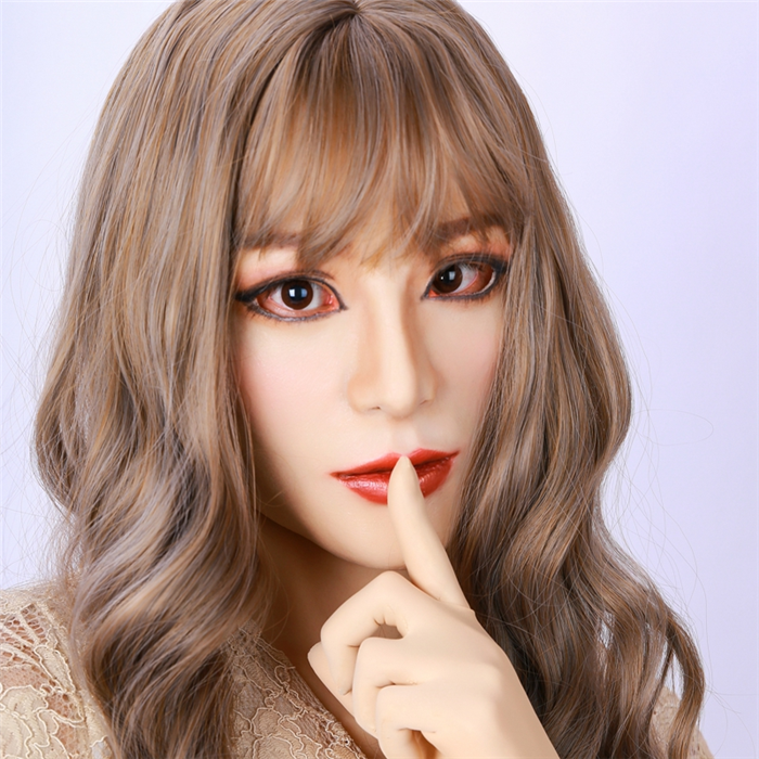 【SOLD OUT】「数量限定版」美人の御姉様　HAENAちゃん　完璧なメイク付き　シリコン製　目玉無し　最高のフェススキン　送料無料！！！-3