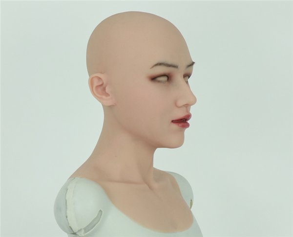 新品登場！！！数量限定　フィメールマスク　恵子チャン　30歳未満の魅力　女性が一番美しい年齢　セクシーな鎖骨　メイク付き　超リアル　フェイススキン-12