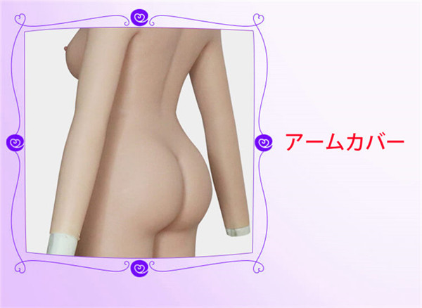 G/Hカップ　女装ボディースキン　シリコンおっぱい　巨乳愛好者向け　女装 胸 谷間　シリコンバスト　ハイネック　袖付きの全身連体九分丈　全裸スーツ　少女のお尻　ピンク唇　ペニス隠し　挿入可能　お尻　ヒップアップ　超リアル女体化 　男の娘　クロスドレス　男性　女装入門-8