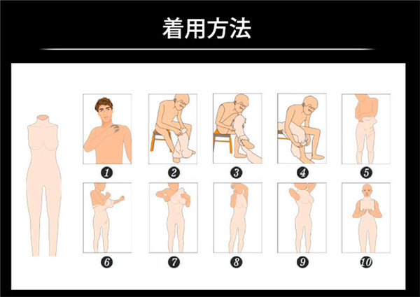Dカップ　女装　胸　谷間　シリコンバスト　ハイネック　全身連体九分丈　全裸スーツ　ピンク唇　ペニス隠し　挿入可能　お尻　ヒップアップ　超リアル女体化 　CD　変装　女装 コスプレ　フィメールボディスーツ　男性　女装入門-11