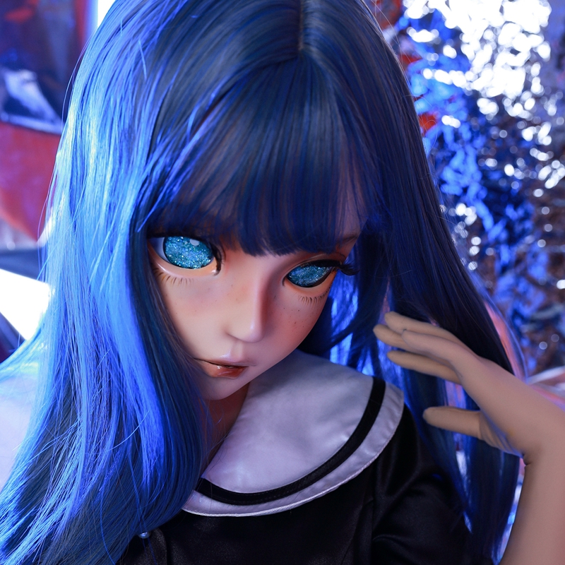 新品登場発売！！！可愛い　アニメキグルミマスクNO.05　メイク付き　美少女着ぐるみ　精霊の化身　コスプレ　異性装　キグルミ　はるか-8