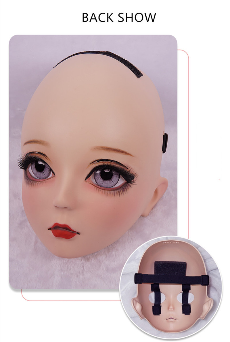 新品登場発売！！！可愛い　アニメキグルミマスクNO.05　メイク付き　美少女着ぐるみ　精霊の化身　コスプレ　異性装　キグルミ　はるか-13