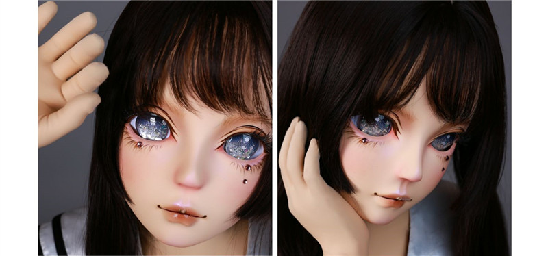新品登場発売！！！美しい　アニメキグルミマスクNO.13　メイク付き　美少女kigurumi　精霊の化身　BJD　コスプレ　異性装　着ぐるまーから大好評！-9