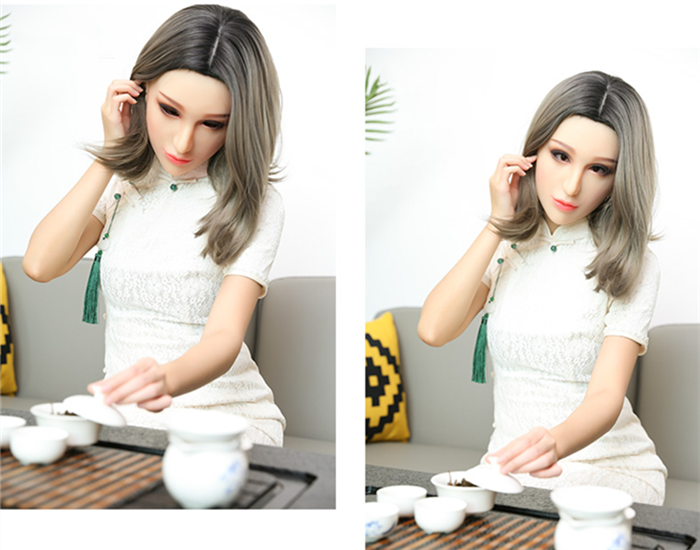 薔薇少女　フィメールマスク　全頭スタイル　高級シリコン製　柔らかい　目出し/瞳付き　メイク付き　美人仮面　女装グッズ　通販-6