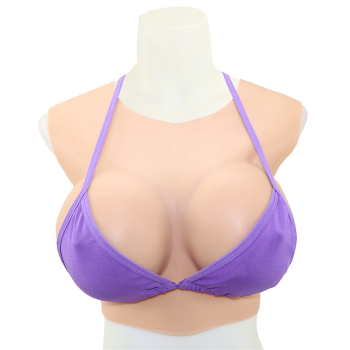 B/C/D/E/F/G/Hカップ　ネックなしの短型タイプ　超リアル　巨乳の魅力を切実に感じる　収縮性良く　豊胸  シリコンバスト　通販　男の娘　巨乳愛好家へお勧め仮胸-4