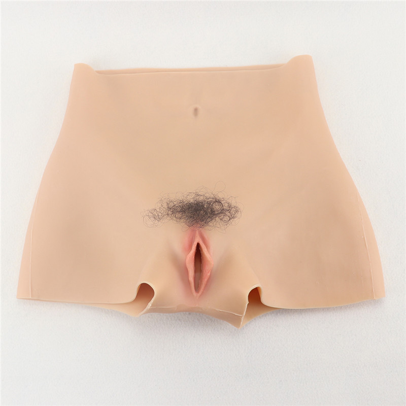 売れ筋商品　シリコンパンツ　挿入可能　陰毛付き選択可能　変装下着　無痕パンツ　性転換用品　お勧め-4