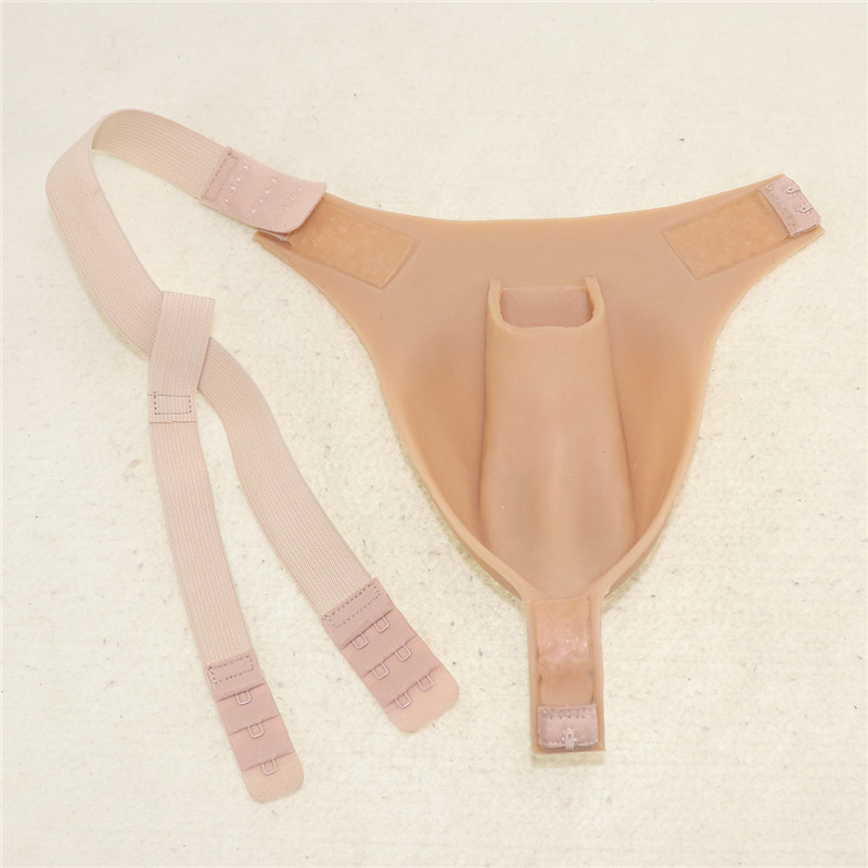 らくだ　つま先　偽膣付き　導尿＆挿入可能　シリコンパンツ　女装レイヤー　コスプレ　CD　オカマ　男の娘　変装用品-4