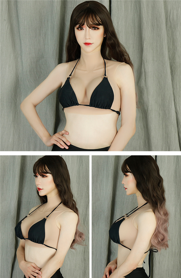 五代目　Eカップ　Sサイズ　美乳　シリコンバスト　短型タイプ　ふわふわリアルおっぱい 　柔らかい　弾力が良い　豊胸　変装用　男の娘へ超人気-4