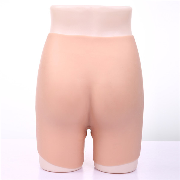 シリコンパンツ　臍付き　本物のような偽陰　導尿/挿入可能 　高品質　無臭　超柔らかい　美尻　変装下着　女装入門　初心者へお勧め　お買い得-3