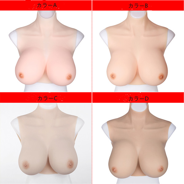 超高品質　シリコンバスト　A/B/C/D/E/F/Hカップ　人工乳房　短型タイプ　背中が涼しいタイプ　超柔らかい素材制　着用便利　男の娘　女体化おっぱい女装　変装cd着用　お勧め-2