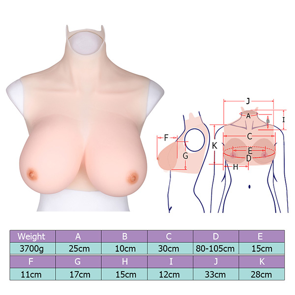 シリコンバスト　Eカップ　ニセ胸　短型タイプ　超高品質　本物の柔らかさ　着用便利　男の娘　女体化おっぱい女装　変装cd着用　お勧め1