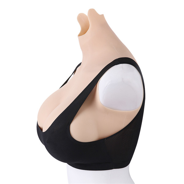 シリコンバスト　Eカップ　ニセ胸　短型タイプ　超高品質　本物の柔らかさ　着用便利　男の娘　女体化おっぱい女装　変装cd着用　お勧め-5