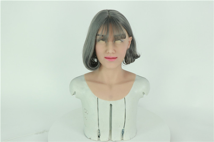 新入荷　全頭密閉　フィメールマスク　Miss楊子　高級シリコン製　メイク付き　息をのむほどの美しさ　female mask　セクシーな鎖骨　女装子グッズ　クロスドレス　男の子　女装　初めて　おすすめ用品-6