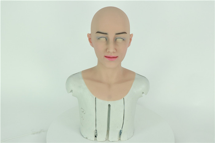 新入荷　全頭密閉　フィメールマスク　Miss楊子　高級シリコン製　メイク付き　息をのむほどの美しさ　female mask　セクシーな鎖骨　女装子グッズ　クロスドレス　男の子　女装　初めて　おすすめ用品-9