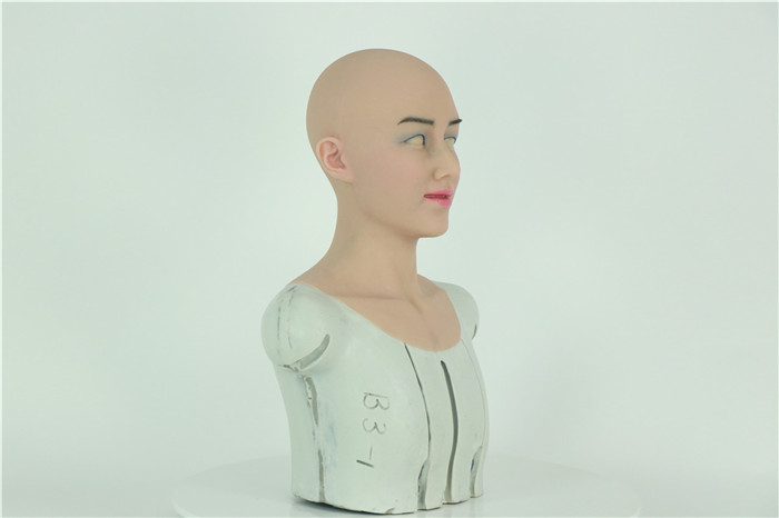 新入荷　全頭密閉　フィメールマスク　Miss楊子　高級シリコン製　メイク付き　息をのむほどの美しさ　female mask　セクシーな鎖骨　女装子グッズ　クロスドレス　男の子　女装　初めて　おすすめ用品-10