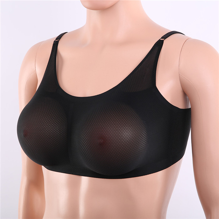 A/B/C/D/Eカップ　高品質シリコンバストとブラジャーのセット　水滴形　三角形　半球形　おっぱい　ブラジャーが通気性良く　3色あり　着脱便利　CPが高い　貧乳が巨乳に変身　男女兼用-2