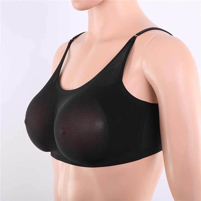 A/B/C/D/Eカップ　高品質シリコンバストとブラジャーのセット　水滴形　三角形　半球形　おっぱい　ブラジャーが通気性良く　3色あり　着脱便利　CPが高い　貧乳が巨乳に変身　男女兼用-3
