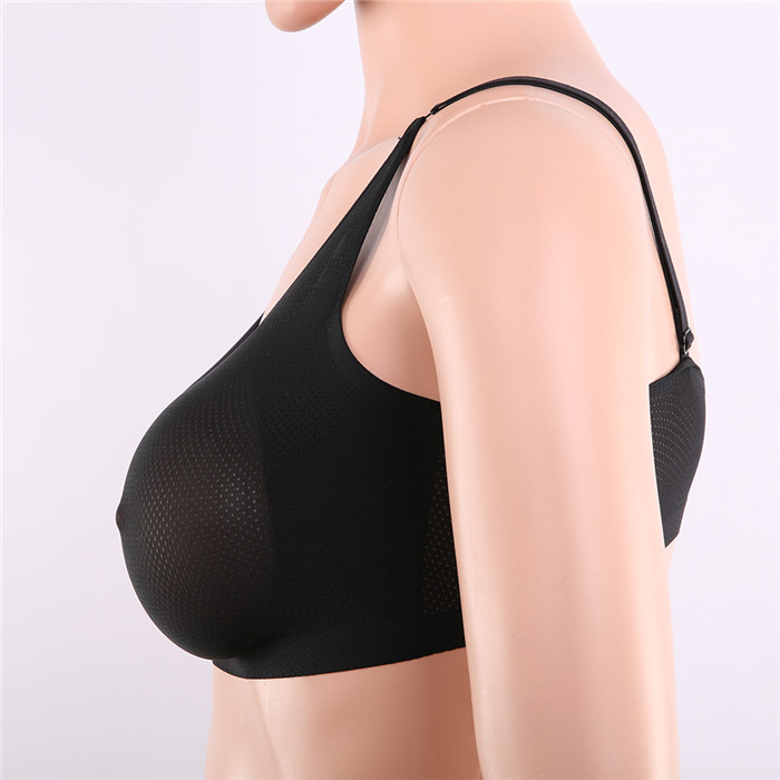 A/B/C/D/Eカップ　高品質シリコンバストとブラジャーのセット　水滴形　三角形　半球形　おっぱい　ブラジャーが通気性良く　3色あり　着脱便利　CPが高い　貧乳が巨乳に変身　男女兼用-4