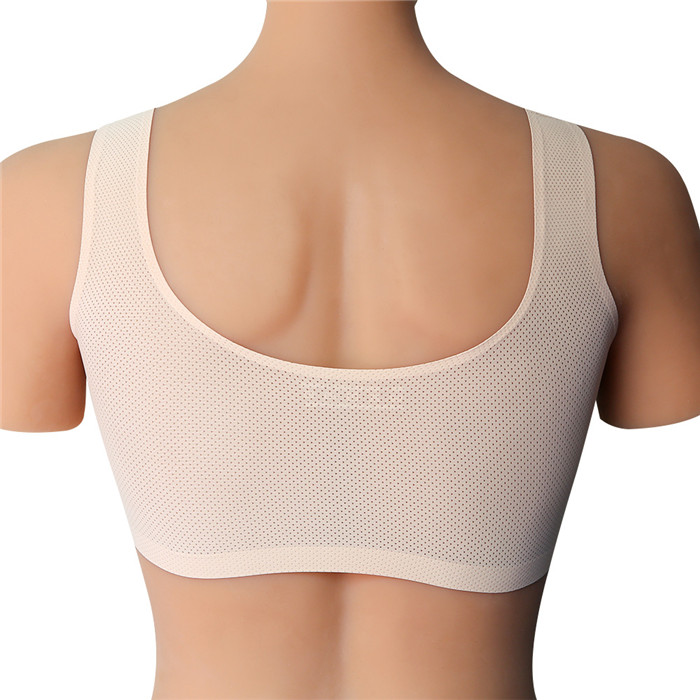 A/B/C/D/Eカップ　高品質シリコンバストとブラジャーのセット　巨乳愛好者へのプレゼント　水滴形/三角形/半球形　おっぱい　ブラジャーが通気性良く　2色あり　人工 バスト　着脱便利　男女兼用-4