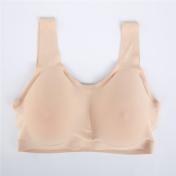 A/B/C/D/Eカップ　高品質シリコンバストとブラジャーのセット　巨乳愛好者へのプレゼント　水滴形/三角形/半球形　おっぱい　ブラジャーが通気性良く　2色あり　人工 バスト　着脱便利　男女兼用-9