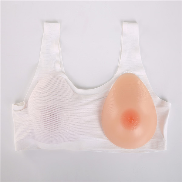 A/B/C/D/E/Fカップ　水滴形/三角形/半球形　おっぱい　高品質シリコンバストとブラジャーのセット　ブラジャーが通気性良く　フリーサイズ　伸縮性良く　3色あり　人工 バスト　着脱便利　男女兼用-5