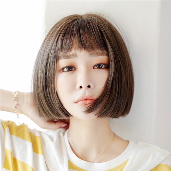 ショートボブスタイル　大人可愛いウィッグ　小顔効果抜群　お手入れ簡単ボブ　長さ25ｃｍ　人工頭皮　耐熱　ネット付き　軽い　日常用カツラ　男の子　女装　かつら　-3