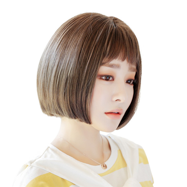 ショートボブスタイル　大人可愛いウィッグ　小顔効果抜群　お手入れ簡単ボブ　長さ25ｃｍ　人工頭皮　耐熱　ネット付き　軽い　日常用カツラ　男の子　女装　かつら　-4