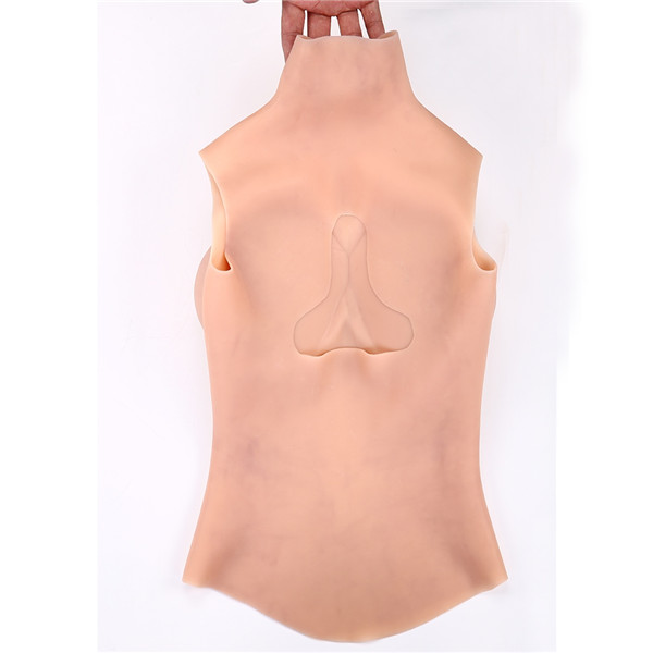 高品質　シリコンバスト　Ｇカップ　巨乳　半身タイプ　人工乳房　ハイネック　臍付き　完璧に魅力的な女王に変身　男の娘へお勧め　豊胸　CD　変装用品　販売-5