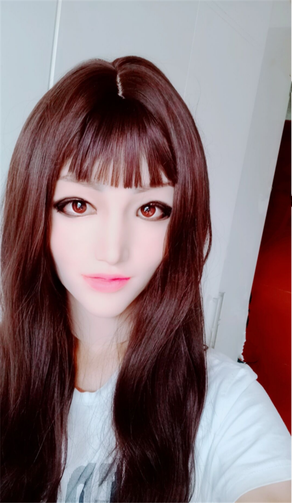 「時間限定激安特価」女装マスク　可愛い美人　メイク付き女性マスク　CD　変装　コスプレ　女装レイヤー　男性 女装 入門-5