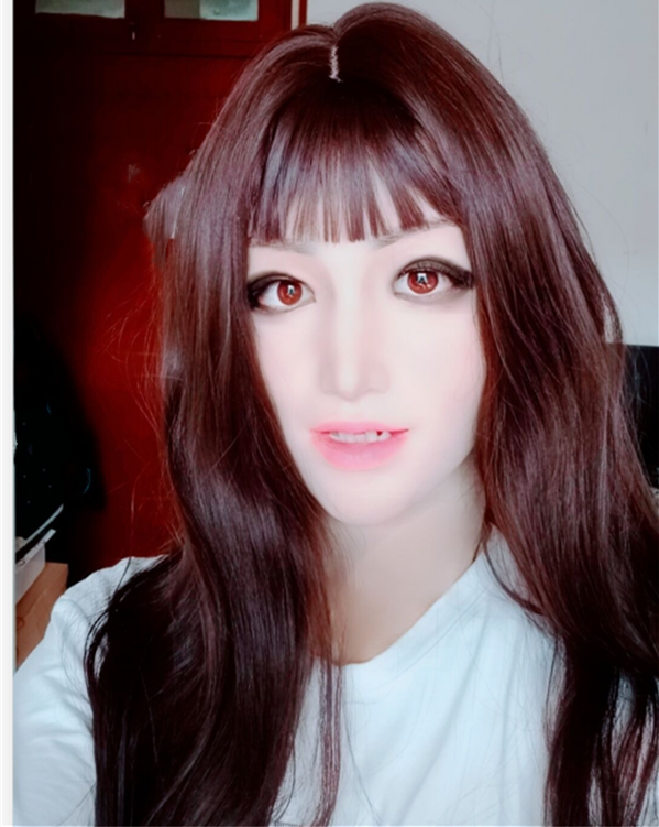 「時間限定激安特価」女装マスク　可愛い美人　メイク付き女性マスク　CD　変装　コスプレ　女装レイヤー　男性 女装 入門-6