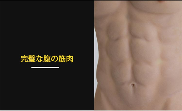 時間限定ビッグセール中！シリコン製　ディルド付きの筋肉スーツ　袖あり　偽腹筋高襟半身タイプ　筋肉仮装　マッチョに変身　コスプレ道具　シリコン雄っぱい　筋肉マン-7