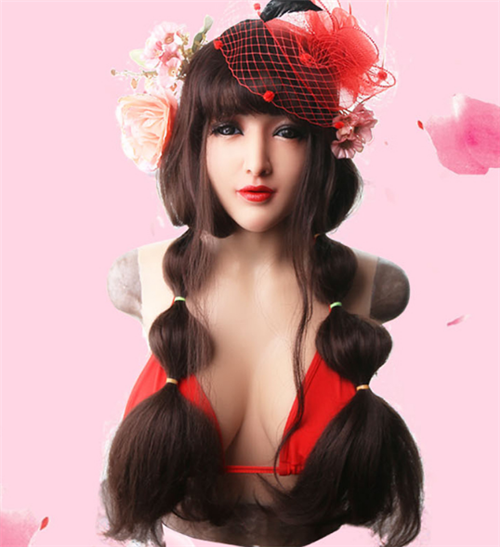 「時間限定激安特価」CLAIRE　シリコンおっぱい　C/Eカップ　綺麗な顔　Femask　マスクと皮膚付き　簡単に若妻に変身　男の娘　女装子　変装好物-2