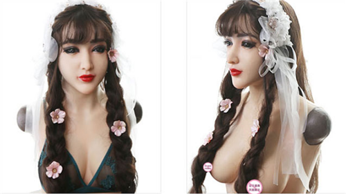 「時間限定激安特価」CLAIRE　シリコンおっぱい　C/Eカップ　綺麗な顔　Femask　マスクと皮膚付き　簡単に若妻に変身　男の娘　女装子　変装好物-4
