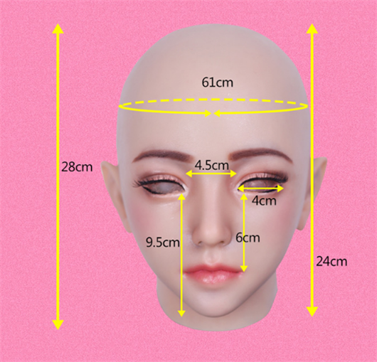 「時間限定激安特価」Emily 美人マスク 可愛い  Female Mask メイク付き  手触り良い-2