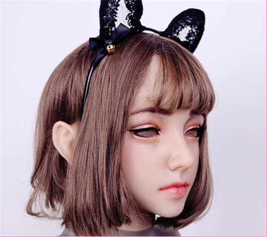 「時間限定激安特価」Emily 美人マスク 可愛い  Female Mask メイク付き  手触り良い-4
