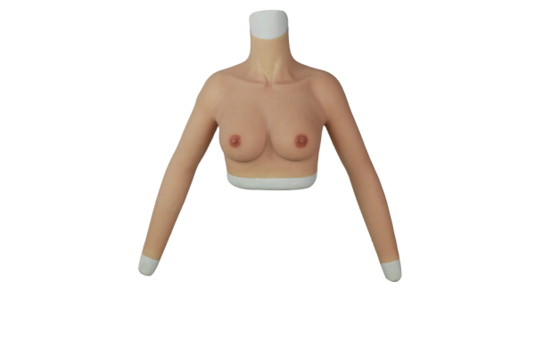 Cカップ　袖付き人工乳房　シリコン製　短型タイプ　おっぱい　超リアル女体化　女装子グッズ　クロスドレス　男の子　女装　初めて　シリコンバスト　おすすめ-5