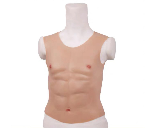 大推薦　シリコン製の偽腹筋　筋肉スーツ　半身タイプ　筋肉仮装　コスプレ道具　筋肉マン　販売-2